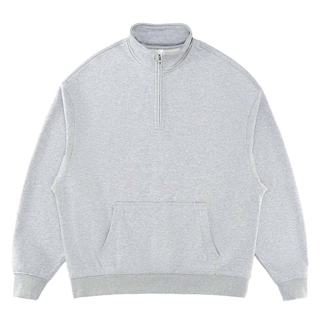Мужская толстовка Streetwear 2025 A/W, 460 г, с воротником-стойкой, на молнии до середины, тяжелая
