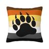 Animal Bear Paw Throw Pillow Case Decoration Nordic Cushions Cover For Sofa Square Polyester Pillowslip Double-sided Printing