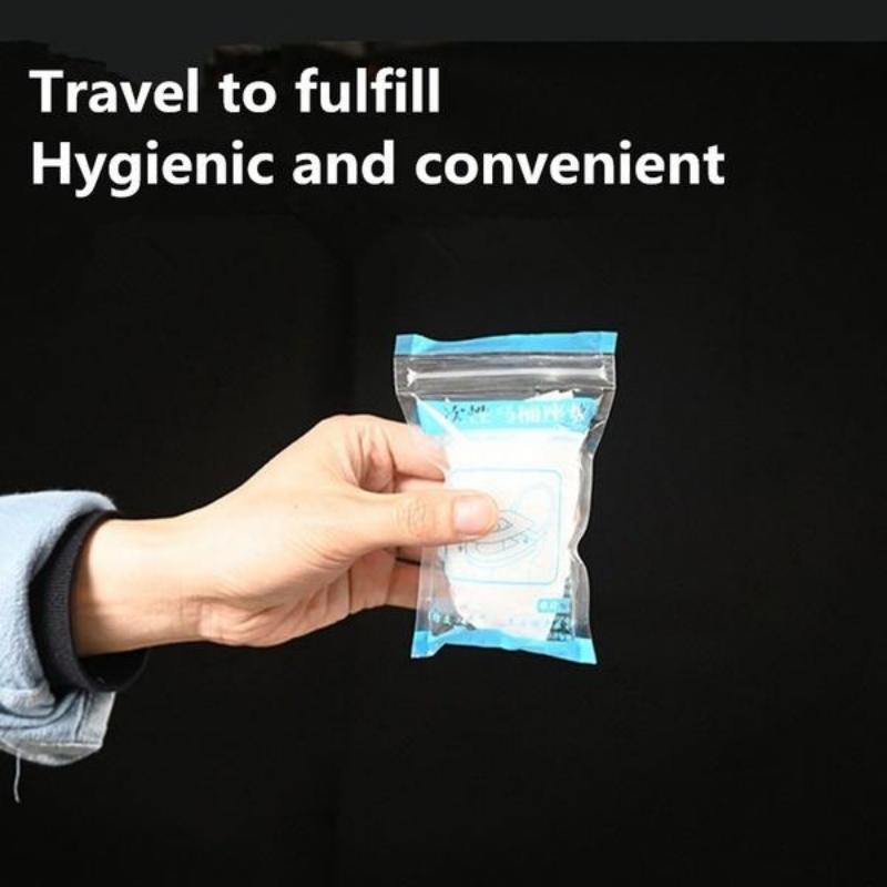 50pcs Disposable Non-woven Toilet Seat Cushion White Square Independent Thick Universal Travel Toilet Cover Cushion Toilet Ring