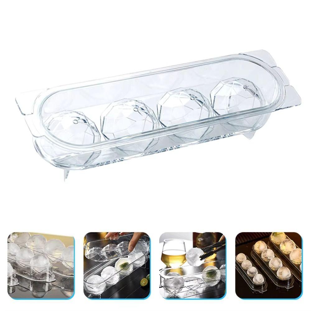 Reusable Design Ball Shaped Ice Mold Low Temperature Resistant Ice Ball Mold Kitchen Accessory