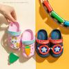 Новая летняя детская обувь, домашние тапочки с нескользящей мягкой подошвой, удобная милая детская обувь с дырочками, домашние тапочки для мальчиков и девочек
