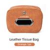 Car Plaid Tissue Holder Leather Tissue Box Seatback Hanging Bag Accessories For Citroen C4 C3 C5 C1 C2 C-Elysee Berlingo Picasso