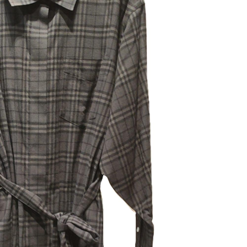 Burberry Платье с длинным рукавом Осень/Зима 23 Женское Серое 80699391