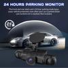 3.0″ IPS 360° Видеорегистратор HD 1080P 4 Объектива Запись вождения с картой 32G для циклической записи видео 24-часовой монитор парковки GPS-навигация