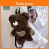 Bear Brown Panda Plush Toy Backpack Animal Bag With Adjustable Shoulder Straps