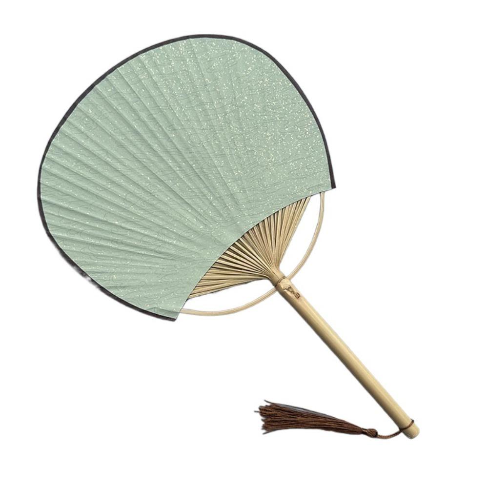 Бумажный пустой веер, винтажный китайский веер, классический расписанный вручную веер с каллиграфией