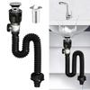 Universal Sink Drain Pipe Set Retractable Deodorant Sewer Drainage Water Hose Wash Basin Drainer Bathroom Kitchen Accessories