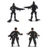 6 шт. подвижный армейский солдат с набором оружия фигурки детей игрушка в подарок