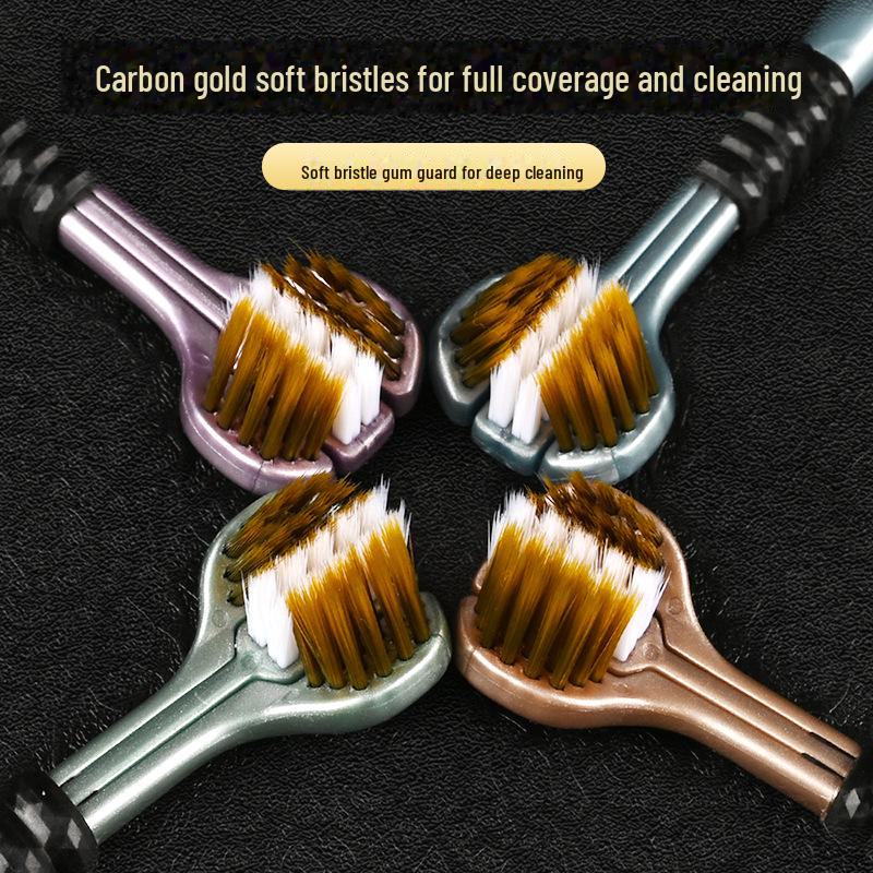 Premium Garnier U-Shaped Soft Bristle Toothbrush for Gum and Tongue Cleaning