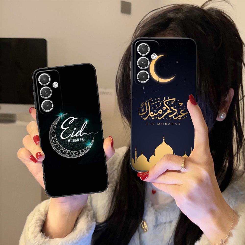 Чехол для мобильного телефона Eid Mubarak для Samsung Galaxy S26 S25 S24 S23 S22 S21 S20 Note20 Plus FE Ultra Цветной Чехол Чехол Роскошный