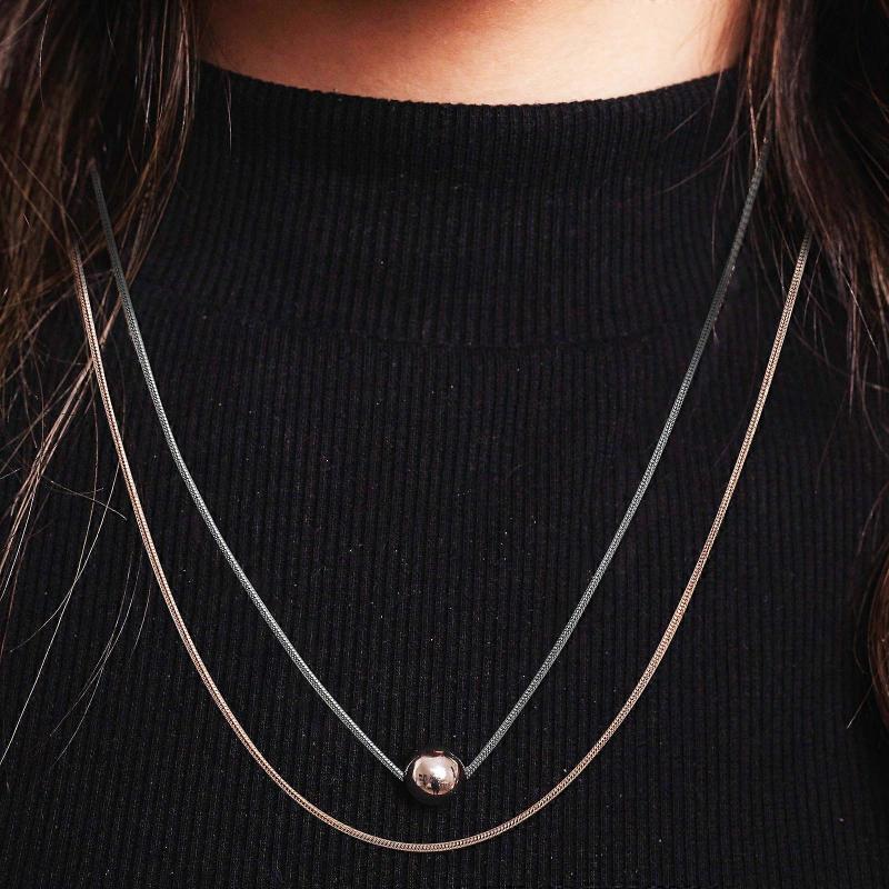 Assorted Color Stainless Steel Chain Necklace for Jewelry Making 12Pcs