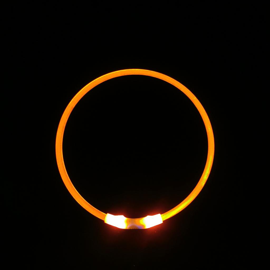 LED Dog Collar Light USB Rechargeable Glow Pet Dog Collar For Night Security