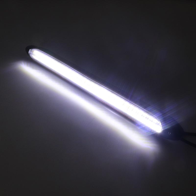 Светодиодные автомобильные дневные ходовые огни DRL, водонепроницаемые универсальные автомобильные фары, последовательный указатель поворота, желтая текущая лампа