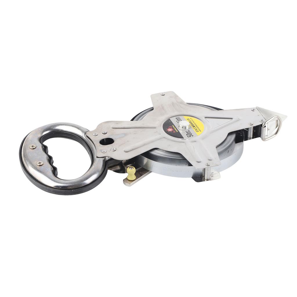 Стальная рулетка 50м 164фт Эргономичная ручка Портативная из нержавеющей стали Измерительная лента для стройплощадки