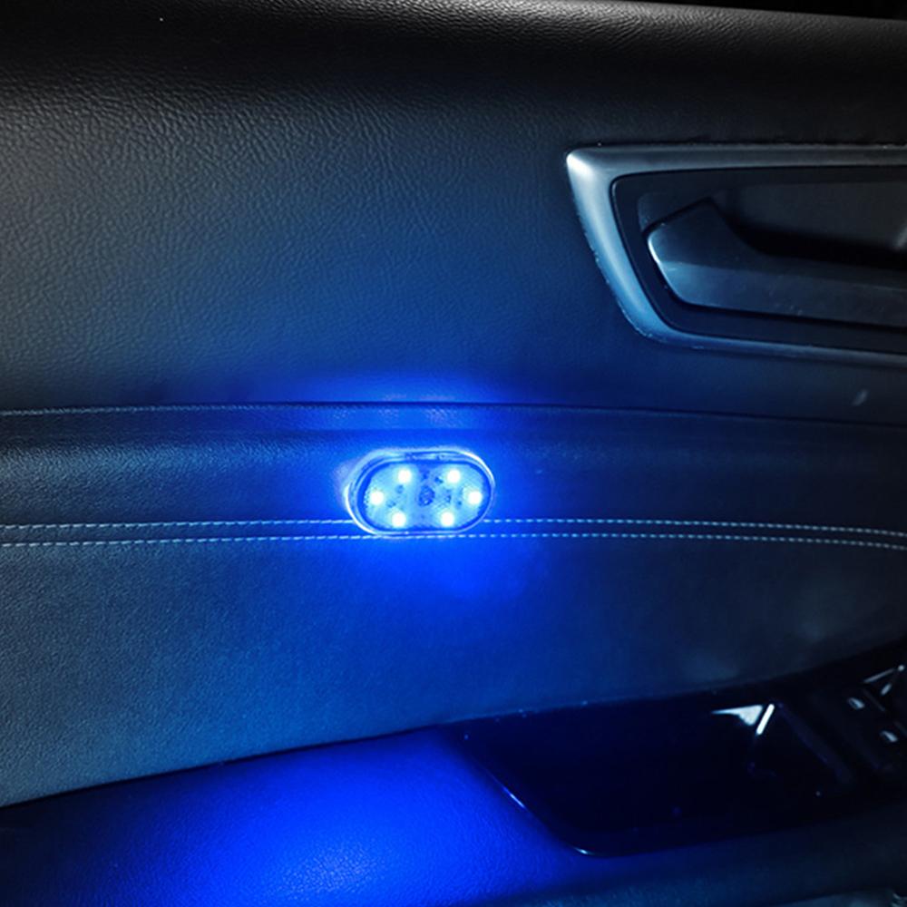 5V Автомобильный свет салона Finger Touch Sensor Switch Auto Roof Потолочная лампа для чтения USB Charge Светодиодные атмосферные огни Открытая дверь автомобиля Сигнальная лампа 6 цветов