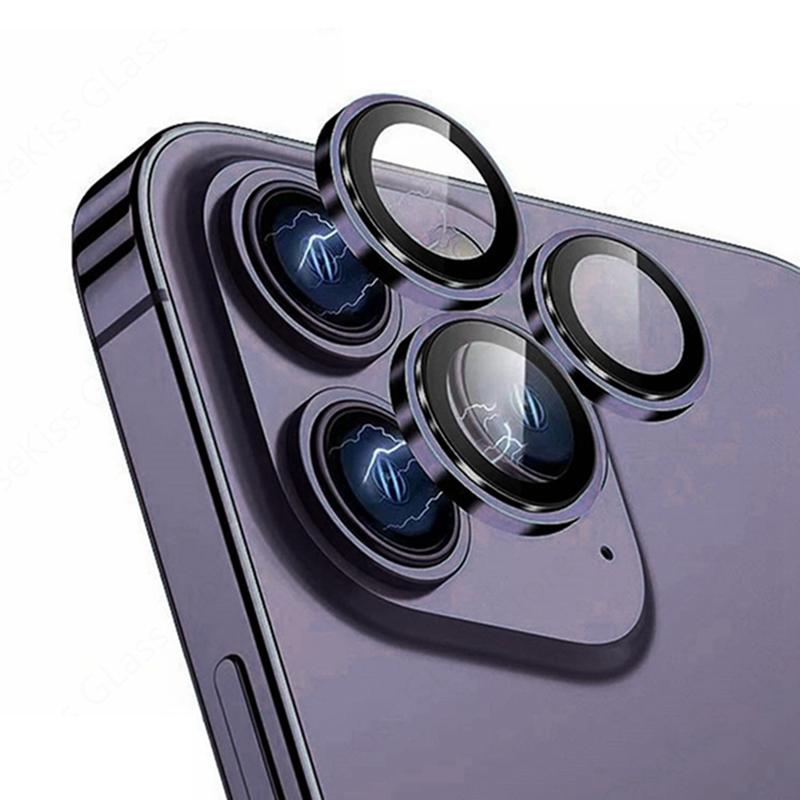 Camera Lens Protectors for IPhone 15 14 Pro Max Metal Ring Protector Case Glass for IPhone 13mini 14plus 15 14pro Lens Glass Film