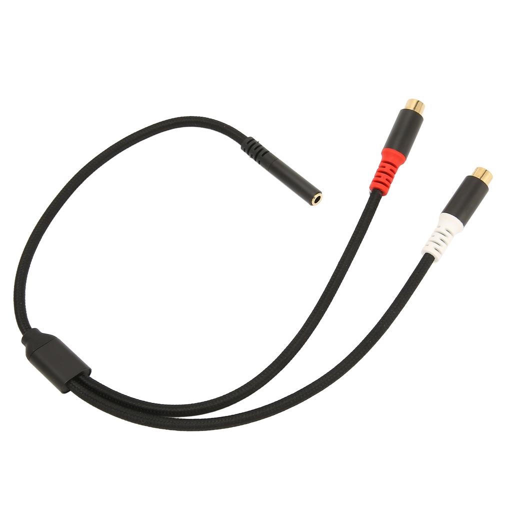 3,5 мм гнездо на 2 RCA гнездо кабель 2-сторонняя передача 24K позолоченный HiFi стерео RCA Y-разветвитель кабель