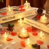 4/8/16Pcs Flameless LED Light Candles Crystal Candle Transparent Electronic Night Lamp for Wedding Valentine's Day Party 2030