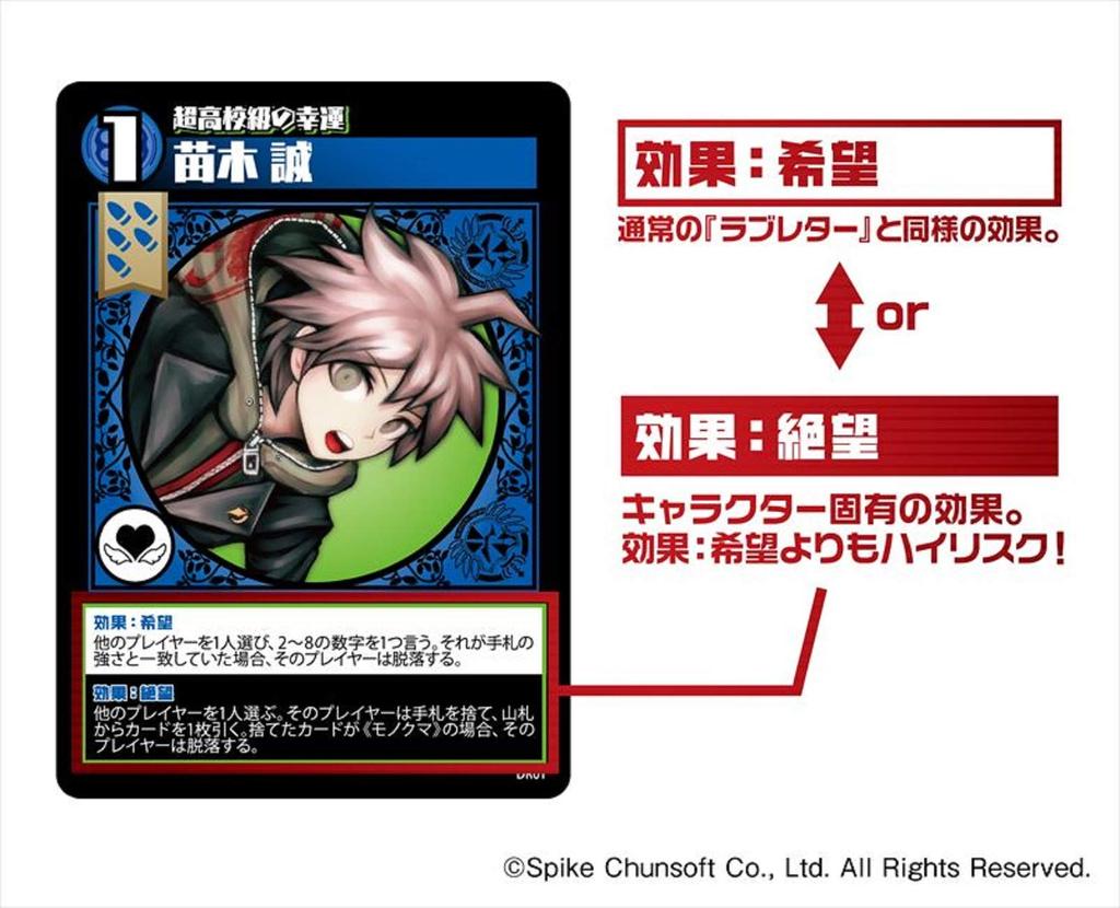 Японская настольная карточная игра для разработки Danganronpa: Карточка «Письмо любви отчаяния» Размер карты: Ш63 x В88 мм