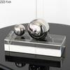 Metal Ball Strap Crystal Base Handicraft Ornaments Creative Living Room Foyer Desktop Decoration Home Decoration Accessories