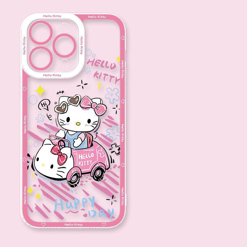Cute Hello Kitty Transparent Casing For Xiaomi Redmi Note 15 Pro 15C 5G 14C Note 14 13 12 Pro Plus 13C 12C A5 5G 4G Case Cover