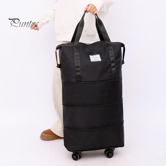 Багажная сумка с несколькими отделениями, большая вместимость, водонепроницаемая, прочная, расширяемая, со съемными колесами
