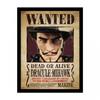 One Piece Live Action Dracule Mihawk Wanted Плакат в рамке