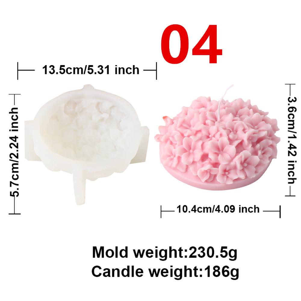 3D Flower Pot Rose Lily Tulip Bouquet Candle Silicone Mold DIY Aromatherapy Plaster Resin Molds Wedding Decor Valentine Day Gift