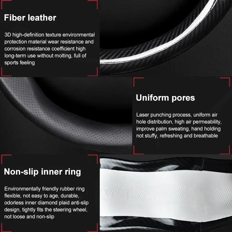Дышащая противоскользящая чехол-руль из ПУ-кожи для BMW E39 E46 E87 E90 E28 E30 E34 E36 E53 E60 E61 E62