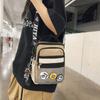 Crossbody Bag Male Small Bag Color Block Student Shoulder Bag Women's Small Square Bag