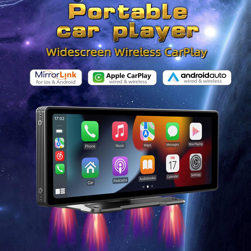 10,26-дюймовый автомобильный MP5-плеер с монитором Carplay и Android Auto GPS MAP Mirror Link Портативный мультимедийный плеер с сенсорным экраном Автомобильное радио Динамики