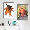 1 шт. Японский аниме-постер Digimon, постер, художественная печать, бар, мебель для гостиной, декор