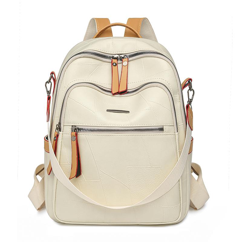 Женский рюкзак с цветными блоками, многофункциональная сумка через плечо, многоцелевой дорожный рюкзак