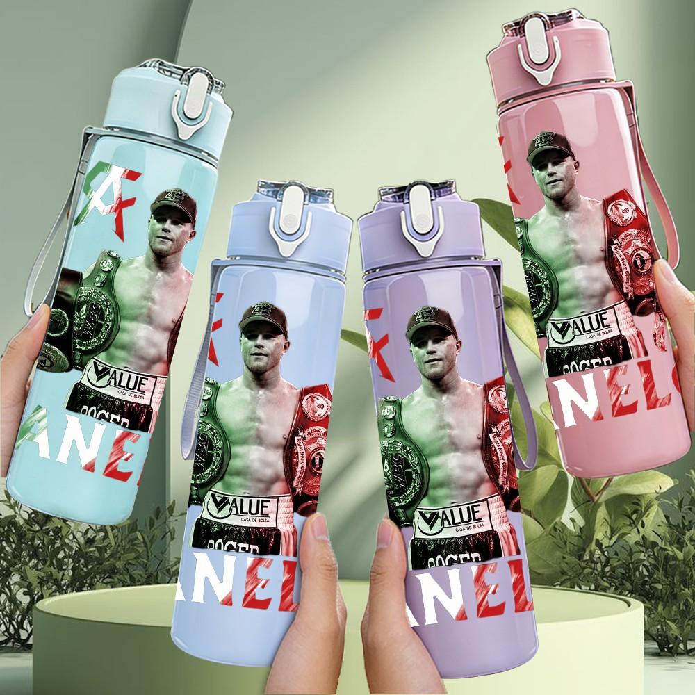 1PC Green Band Group 750ml sports water bottle leakproof straw lid outdoor office home