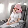 Ice Silk Ergonomic Neck Pillow Soft Travel  Pillow Nap Hooded Neck Pillow  Airplane