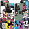 Мультяшный Милый Чехол Мафальда для Apple iPhone 14 11 7 SE 2020 8 X XS 13 12 Mini XR 15 Pro Max Силиконовый Черный Мягкий Чехол для Телефона