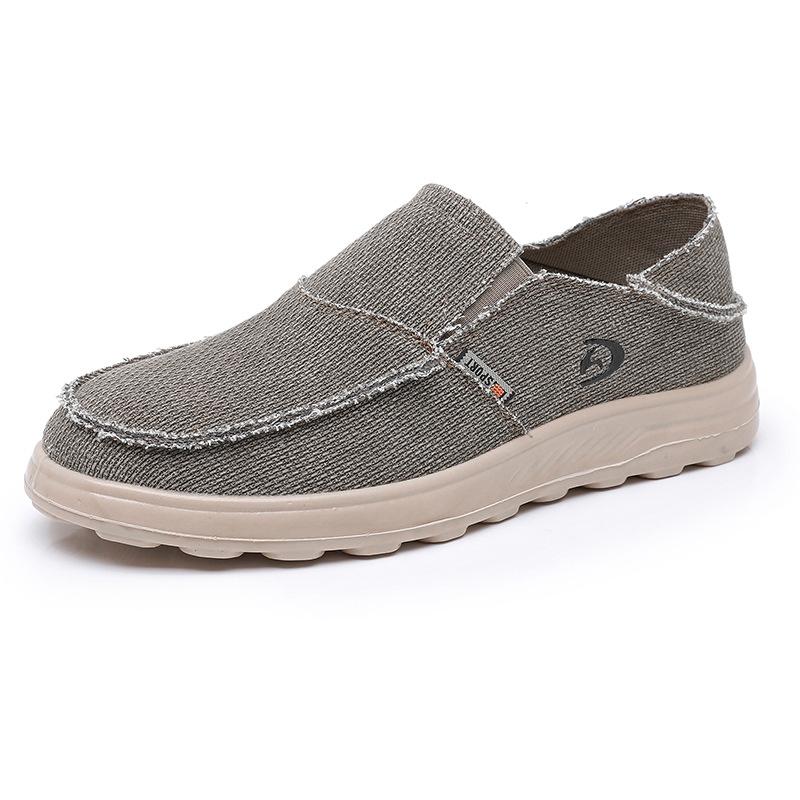 Мужские кроссовки Slip on, повседневные парусиновые мокасины, легкая обувь для ходьбы, кроссовки для вождения, обувь для тренировок в спортзале для мужчин, удобная обувь для бега