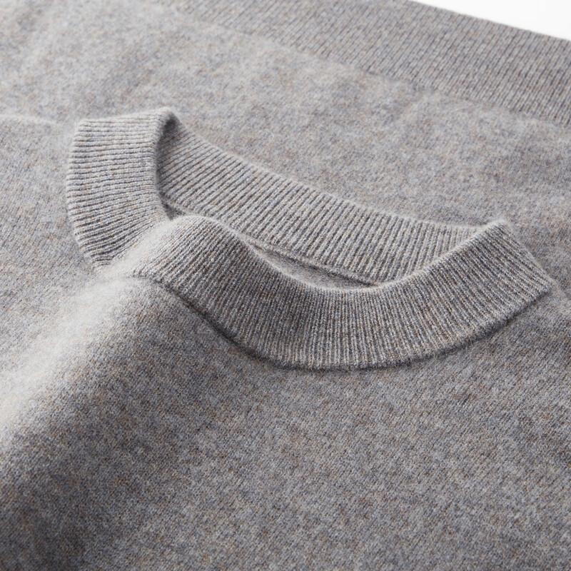 Men's Thickened Cashmere Wool Blend Crewneck Sweater
