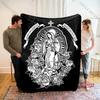 Плед Девы Марии Плед Пресвятой Девы Гваделупской Virgen De Guadalupe Уютный и теплый фланелевый плед для дома и дневного сна