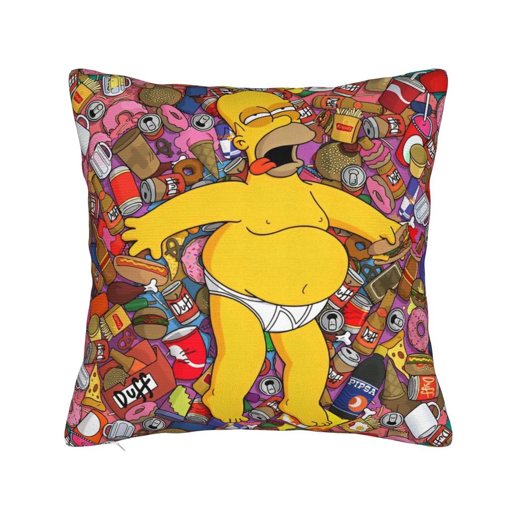 Декоративные наволочки S-Симпсоны Семья Аниме Аксессуары Автомобильная Подушка-плед Чехол Квадратный Стиль Разные Размеры