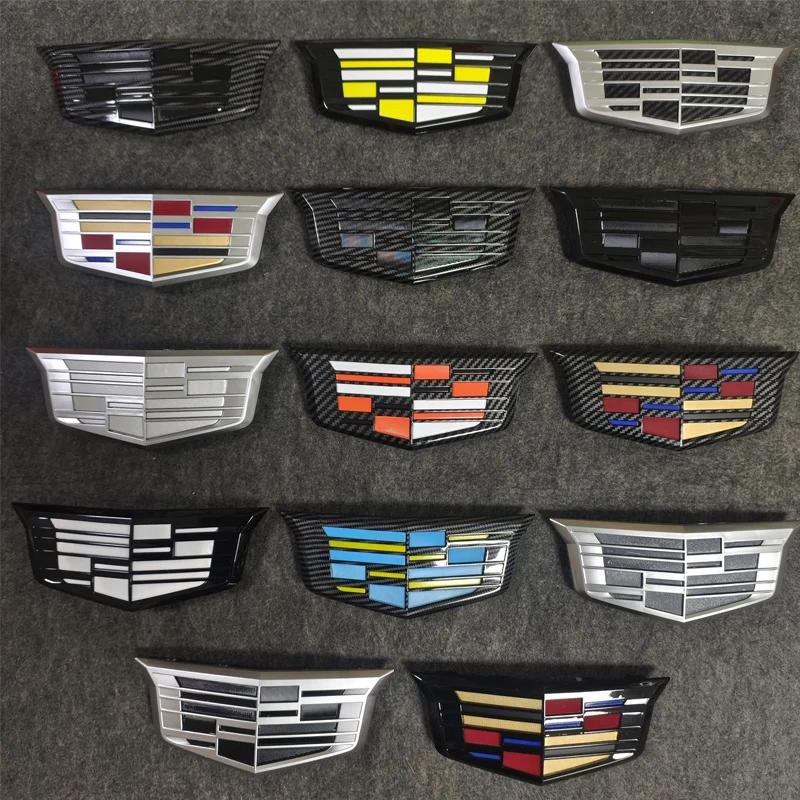 AABHY1 Metal New Car Front Hood Grille Emblem Rear Trunk Badge Cover for Cadillac CT4 CT5 XT5 XT6 XTS ATS-L Sticker Accessories