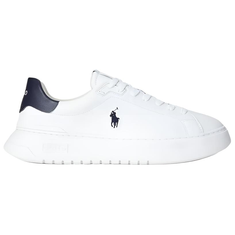 Кроссовки Polo Ralph Lauren Rlite Court Floral Leather с низким верхом Мужские кроссовки Белый Синий 809974097001
