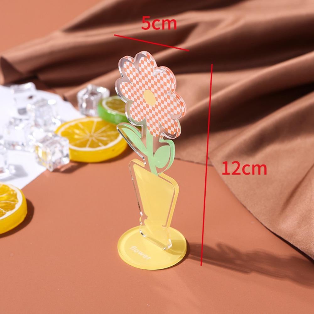 Memo Holder Flower Photo Clip Portable Flower Desk Paper Clip Wedding Party Decor