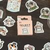 45pcs/pack Cute Stationery Stickers Cat Dog Diary Planner Decorative Mobile Stickers Scrapbooking DIY Craft Stickers