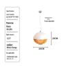 Винтажная кремовая подвесная лампа - Идеально подходит для спальни, столовой, бара или кухонного острова