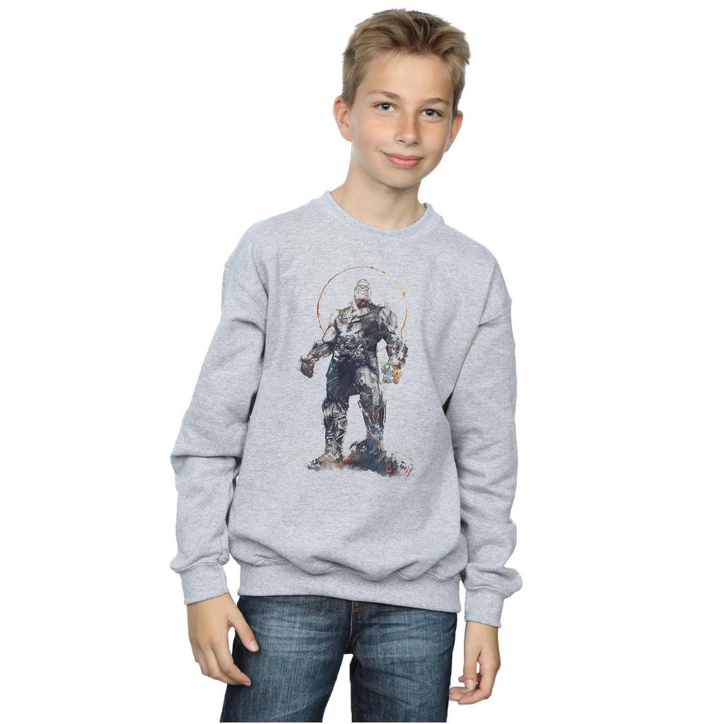 Marvel Boys Avengers Infinity War Thanos Sketch Sweatshirt
