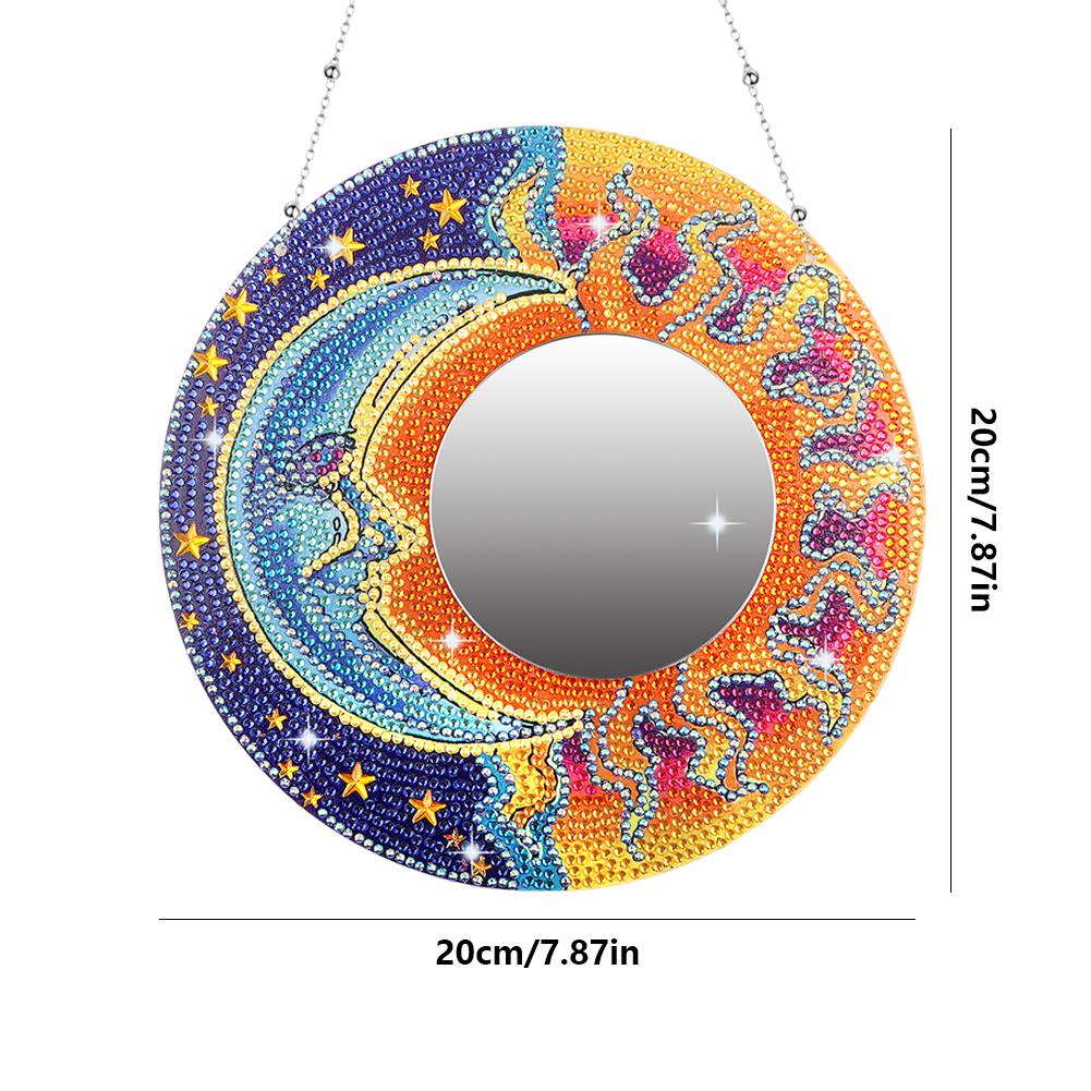 Сделай сам Круглая Алмазная Живопись Зеркало Мандала Алмазная Вышивка Мозаика Вышивка Крестом Зеркало для Макияжа Спальня Домашний Декор Подарки