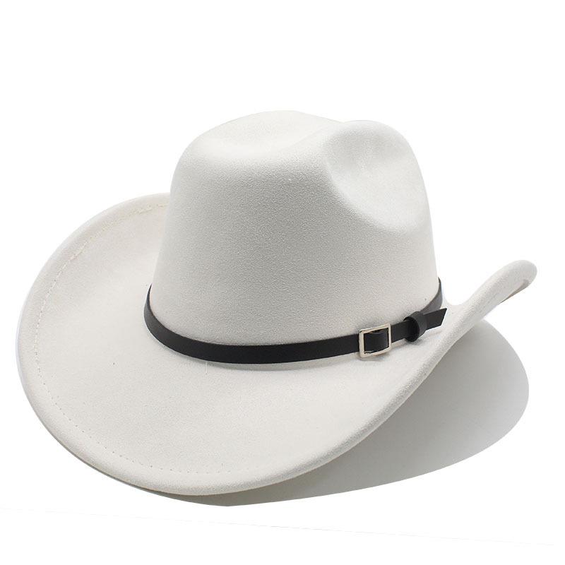 Big Edge One-Word Top Suede Western Cowboy Top Hat Jazz Hat Fashion Hat Retro Hat