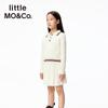 Little MO&Co. Девочки, вязаный топ с воротником в стиле преппи, с длинным рукавом KBE3SWTT14