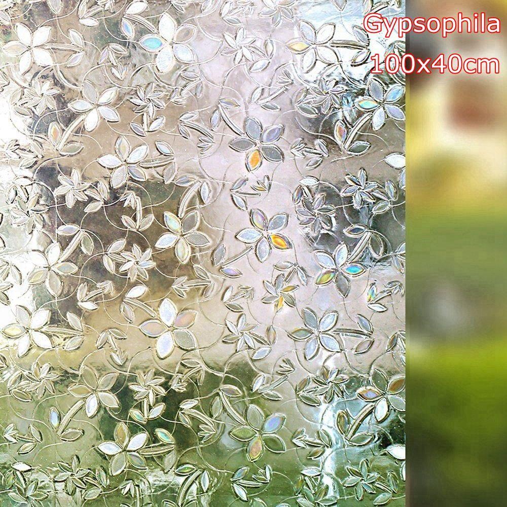 Rainbow Window Vinyl Sticker 3D Static Decorative Privacy Window Films Window Glass Sticker